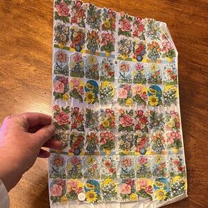 Floral paper stickers Decoration Sheet